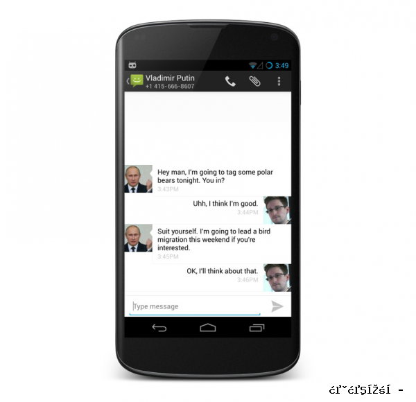 Dialogue of Snowden and Putin