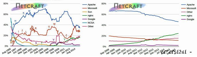 Netcraft Survey Results for Web Server Market Shares